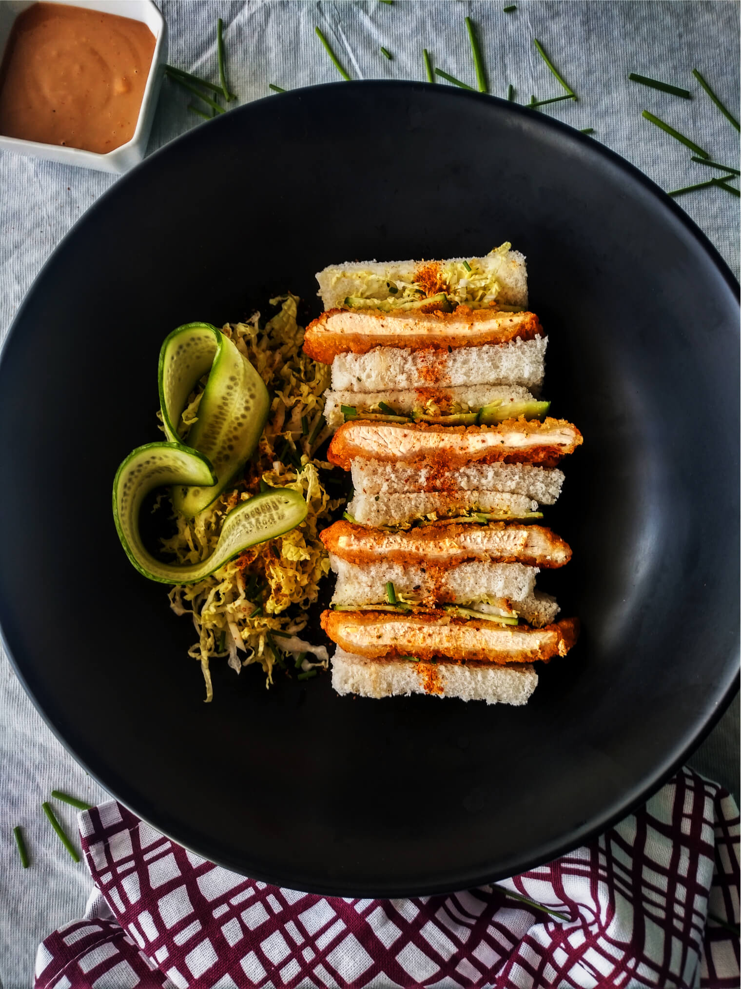 Chicken Katsu Sando with Tonkatsu Sauce
